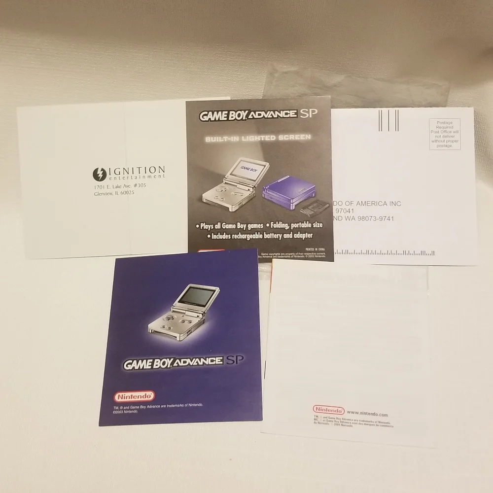 Gameboy ephemera, including booklet with game passwords! All EUC
